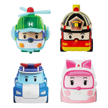 Polı Mrt-760 Robocar Poli Nessiworld Kasabanın Kurtarma Araçları 4lü Set