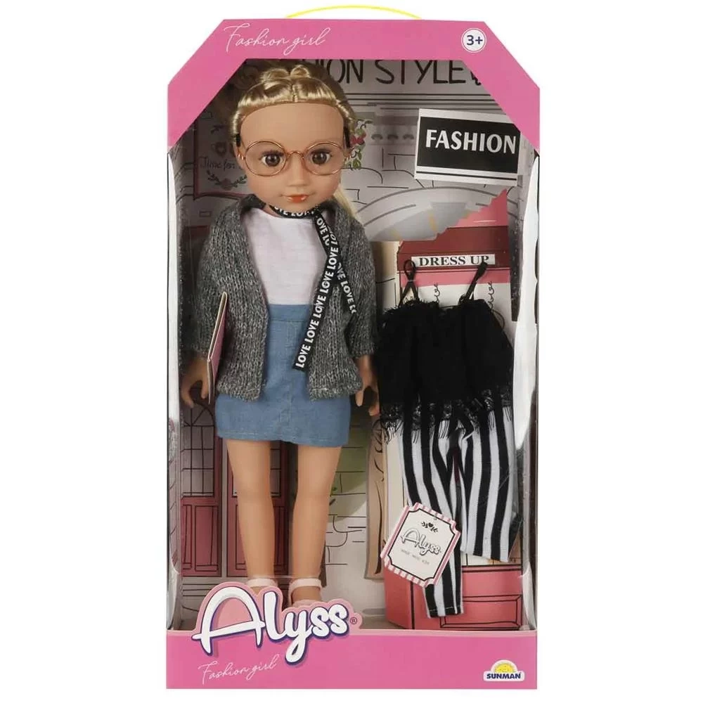 S00004286 Alyss Günlük Kıyafet Moda Bebekleri -sun