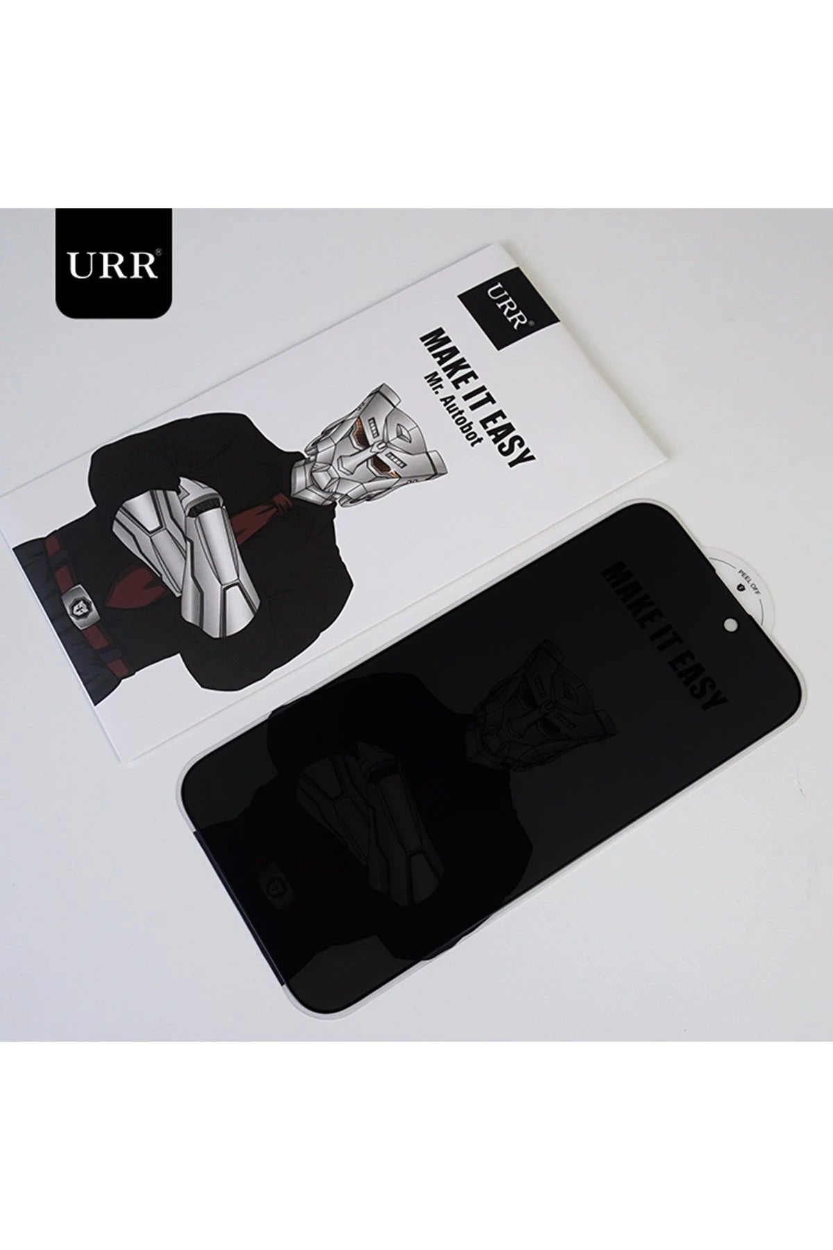 URR Apple iPhone 16 Pro 3D Privacy Resin Edge Cam Ekran Koruyucu - Siyah