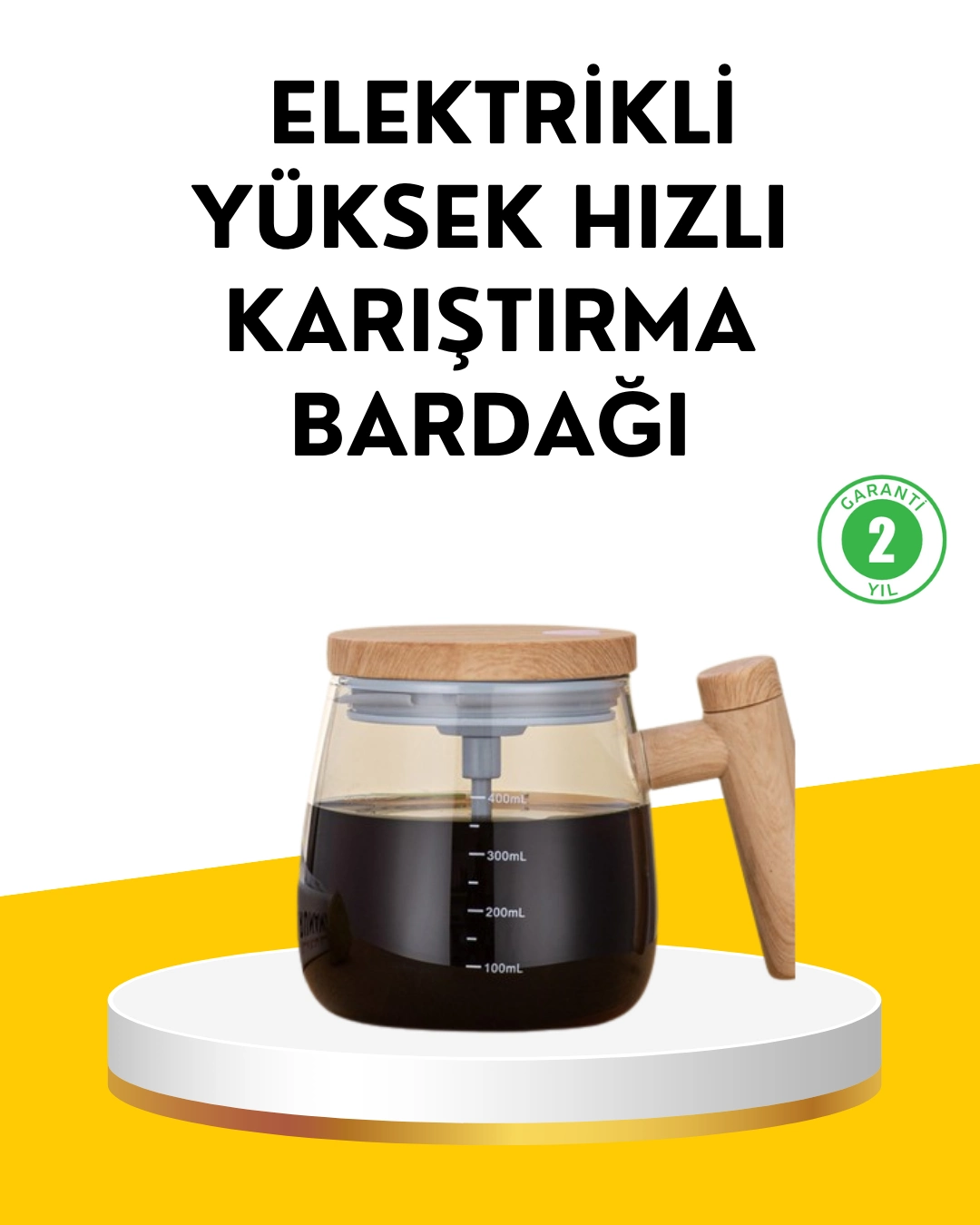 Usb Şarjlı Akıllı Karıştırıcı Kupa Ip6 Su Geçirmez