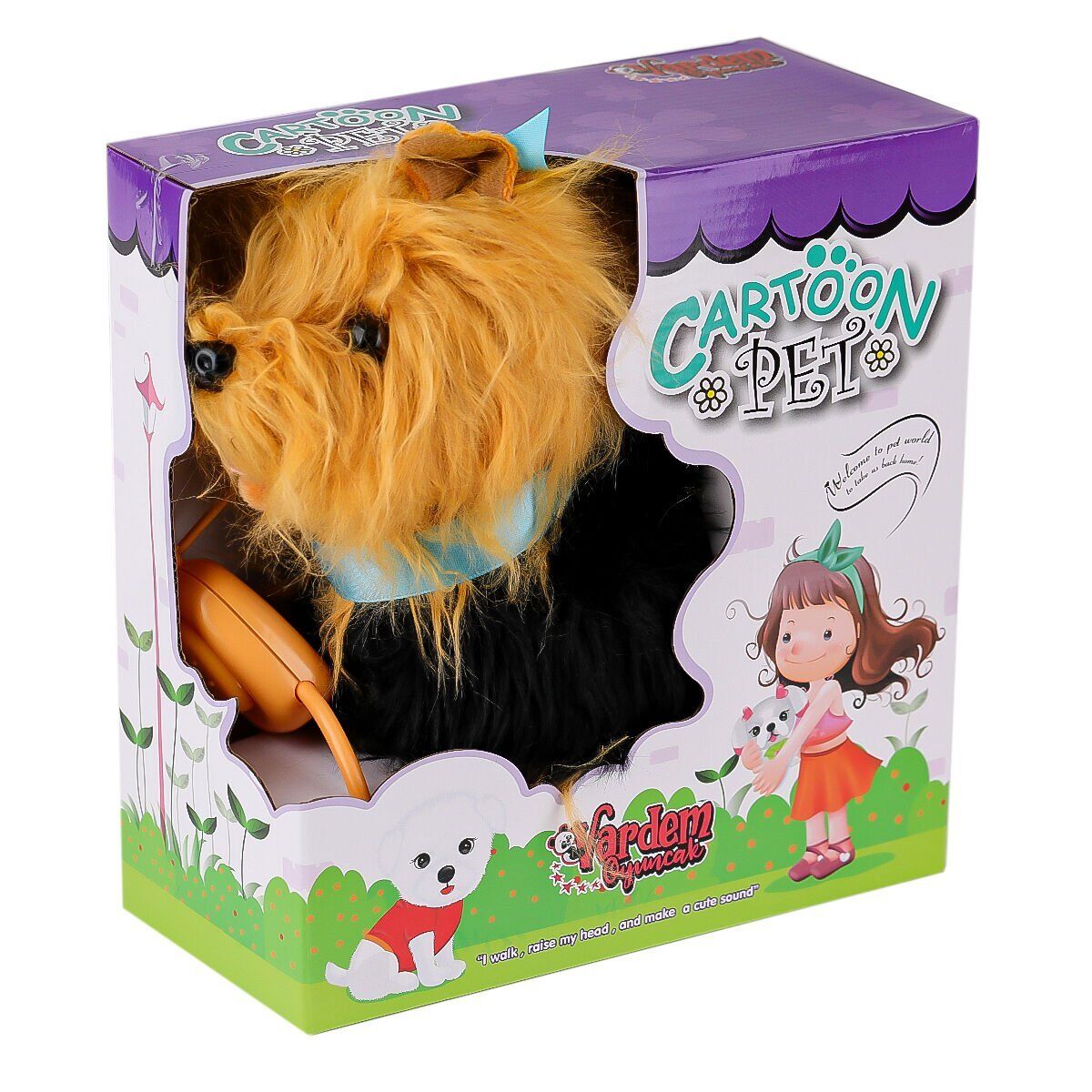 PFTB267 Yürüyen Tasmalı Peluş Köpek