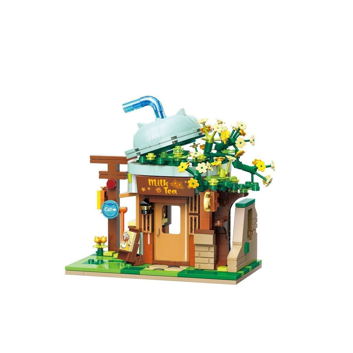 KP-28021 Keeppley Milk Tea Shop Blok Seti -Vagon life