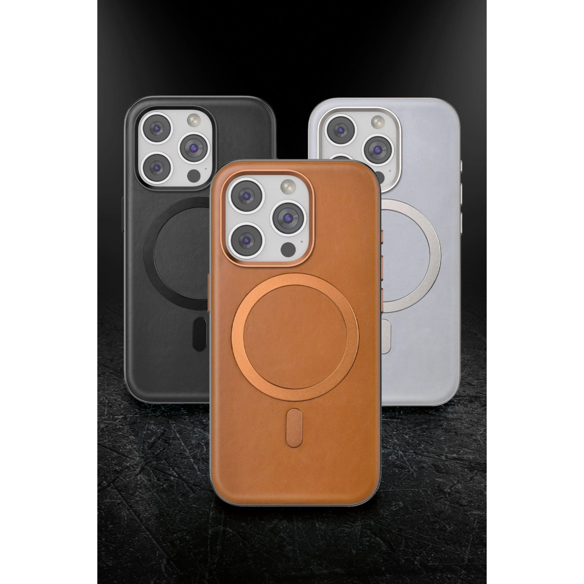 Venco Apple İphone 15 Pro Max Puskas Magsafe Kapak - Siyah
