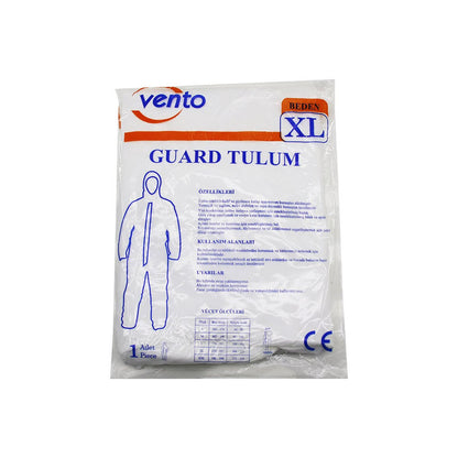 VENTO XL GUARD KORUYUCU TULUM BEYAZ - HAFİF - NON-WOVEN KUMAŞ BOY: 179-187CM - GÖĞÜS: 108-115CM (5643)