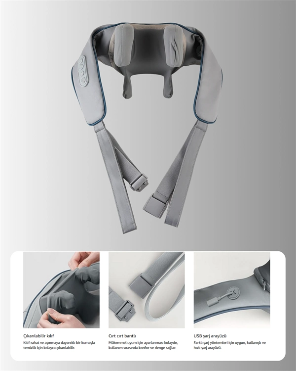 Vnb-01 U Tipi Ergonomik Boyun Masaj Cihazı