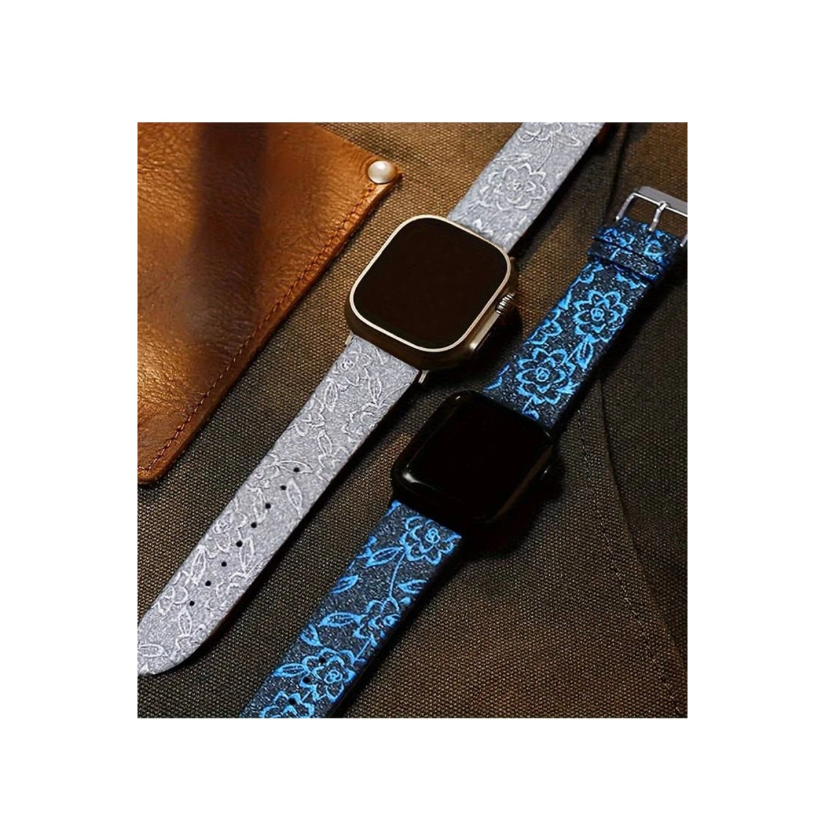 Watch 42mm Creeper Desenli Kordon - Kahverengi