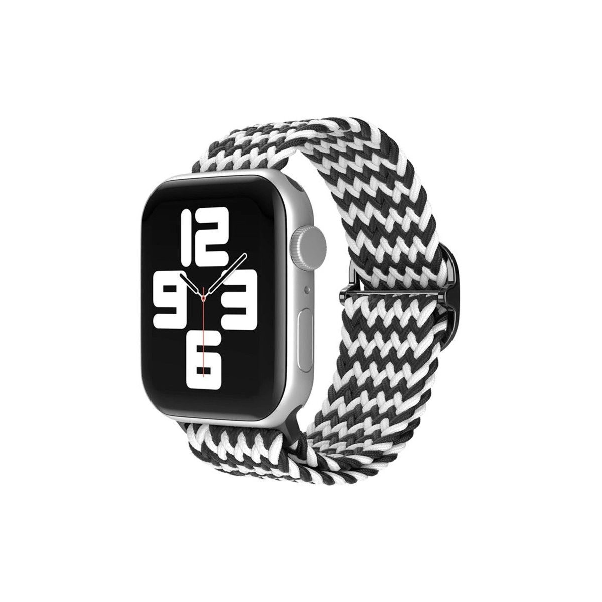 Watch 42mm Kordon - Zigzag Siyah-beyaz