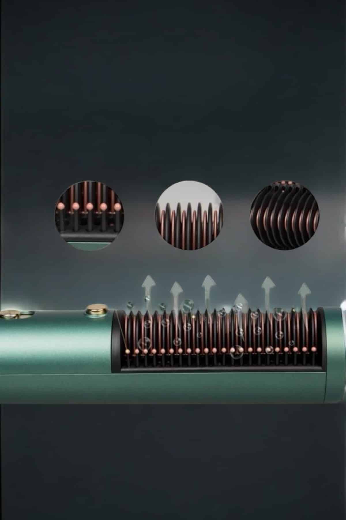 Üflemeli Fön Tarak Düzleştirici Seramik Kaplama Elektriklenme Karşıtı