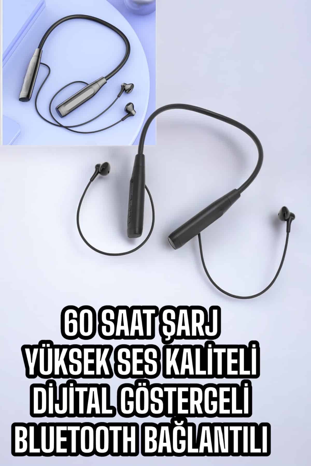 Yeni Nesil Bluetooth Kulaklık Kablolu Kulak İçi Dijital Göstergeli