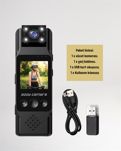 WiFi ile Uzaktan Erişimli Mini Kamera – 1200mAh Batarya, 1080P Video Çekimi