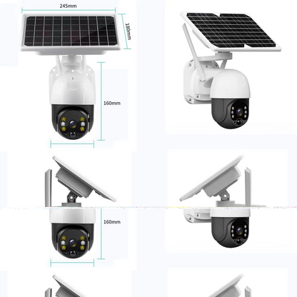 Wifi Uygulamalı Gece Görüşlü Solar Güneş Enerjili Kamera Akıllı Dış Mekan Güvenlik Kamerası