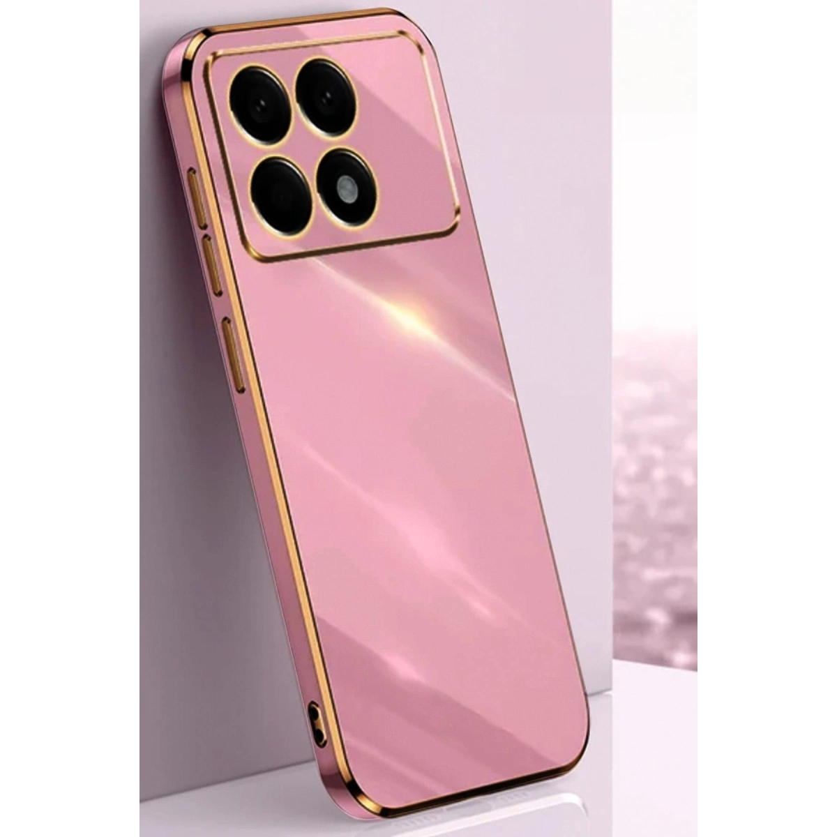Xiaomi Poco X6 Pro Kılıf Volet Silikon - Mor