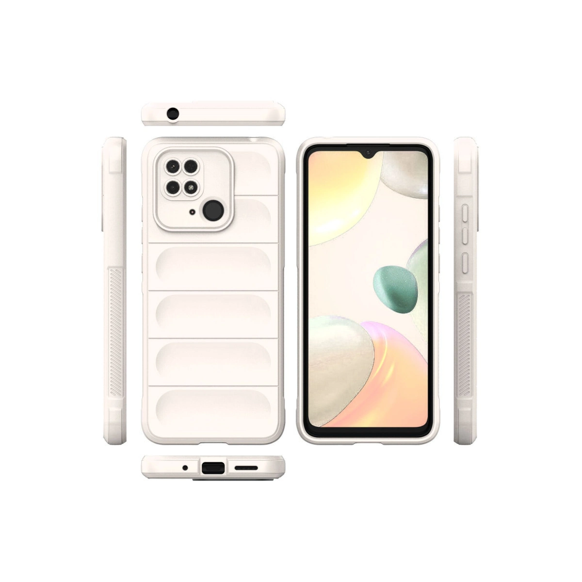 Xiaomi Redmi 10c Kılıf Optimum Silikon - Krem