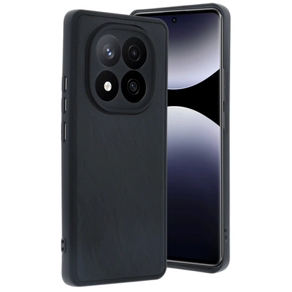 Xiaomi Redmi Note 14 Pro 4g Kılıf Aras Deri Kapak - Siyah