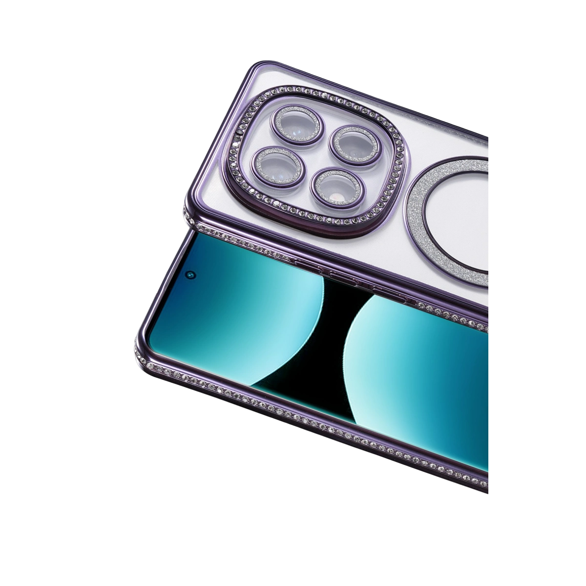 Xiaomi Redmi Note 15 4g Joke Simli Magneticsafe Kılıf - Derin Mor