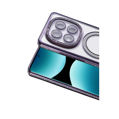 Xiaomi Redmi Note 15 4g Joke Simli Magneticsafe Kılıf - Derin Mor