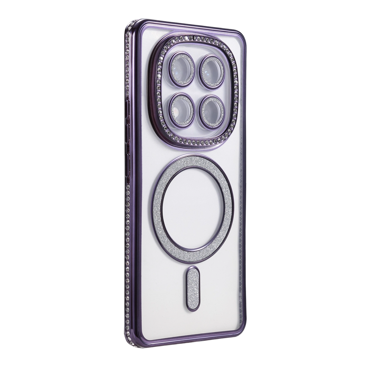 Xiaomi Redmi Note 15 4g Joke Simli Magneticsafe Kılıf - Derin Mor