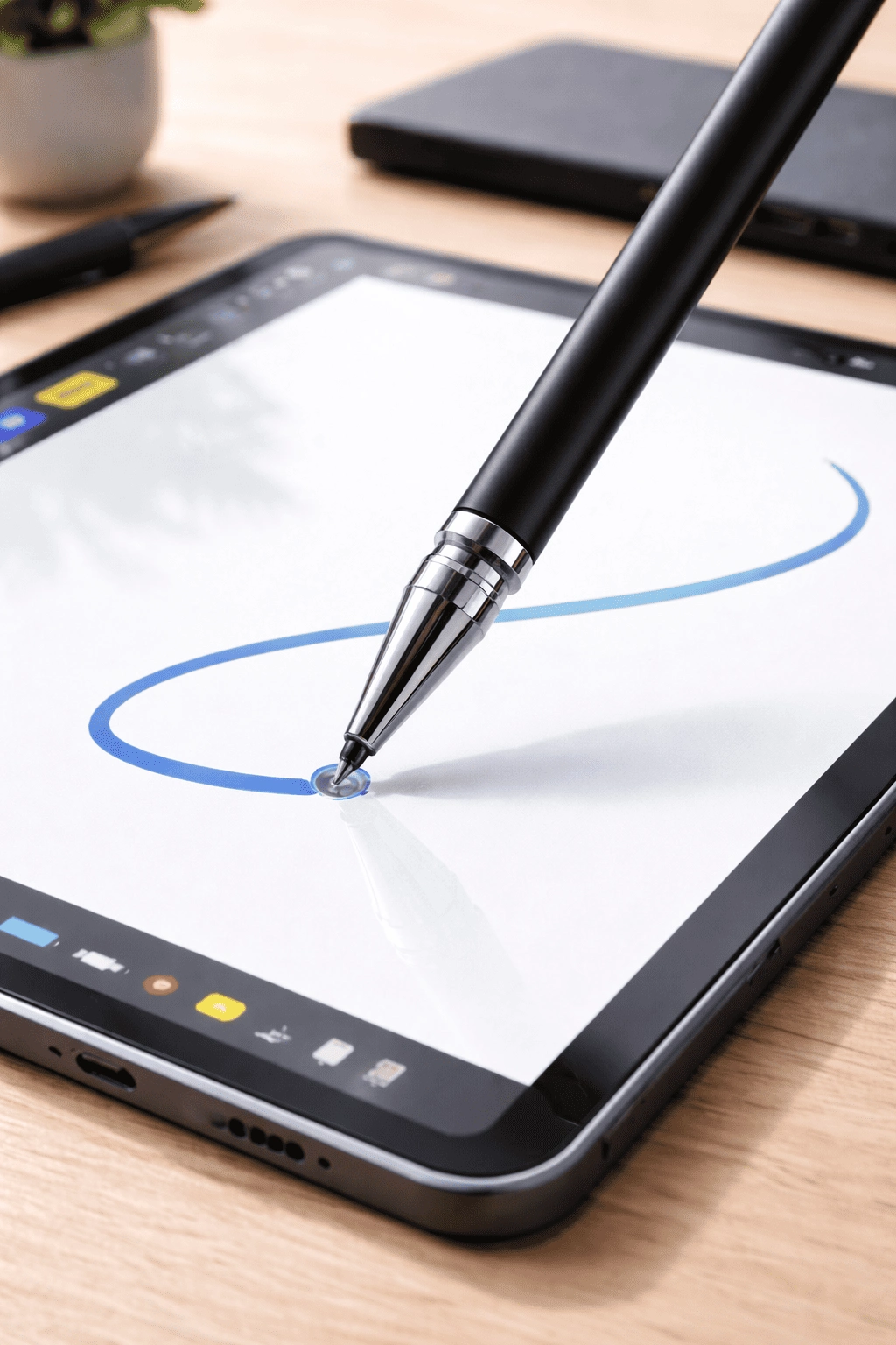 Xiaomi Redmi Note 8 Uyumlu Dokunmatik Stylus Kalem Disk Uçlu Hassas Tablet Telefon Çizim Kalemi