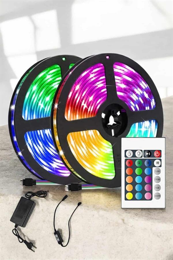 RGB Işıklı 10Metre Şerit Led Kumandalı Yeni Nesil