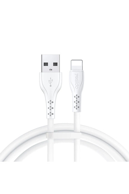 Yesido CA71 1M 2A Usb to Lightning Hızlı Şarj Kablosu - Beyaz