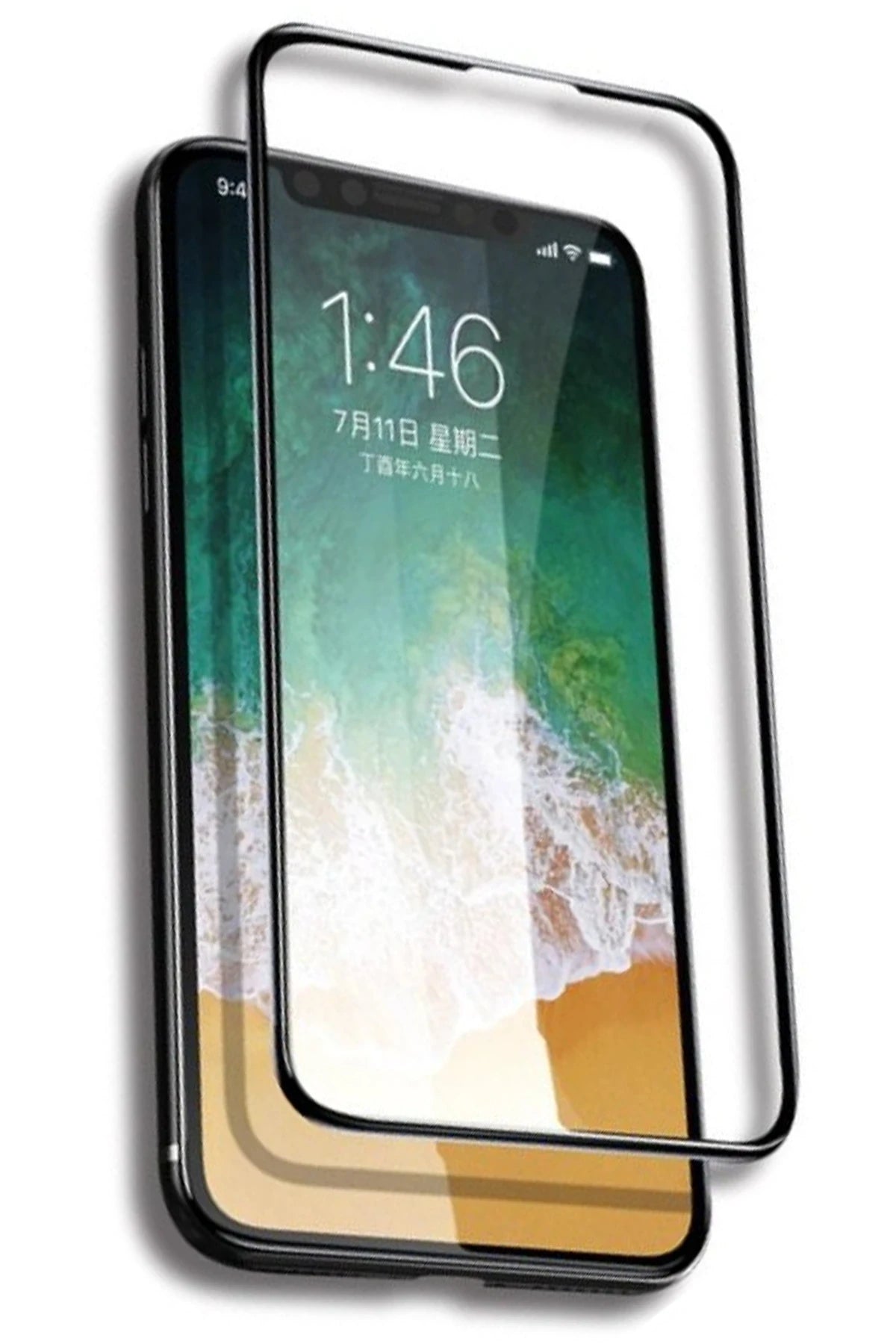 Yesido Apple iPhone 13 Pro Max TG12 5D Cam Ekran Koruyucu - Siyah