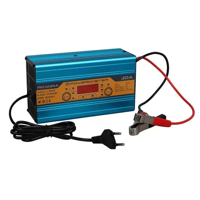 Powermaster Pm-1230 12 Volt Max 30 Amper Akü Şarj Cihazı
