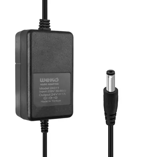Weko 24 Volt - 1 Amper 5.5*2.5 Uçlu Yerli Üretim Masa Tipi Adaptör