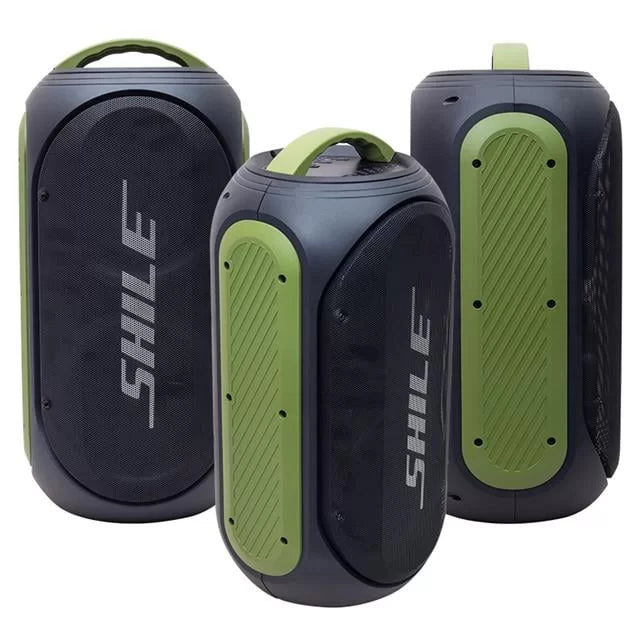 Shile Sl-2019a El Mikrofonlu-kumandalı Usb/sd/bt Işıklı Taşınabilir Şarjlı Seyyar Anfi
