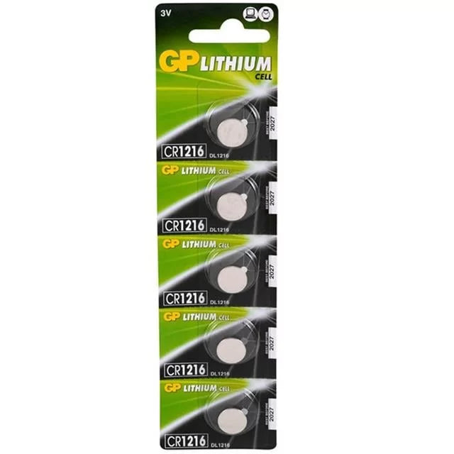 Gp Cr1216 3 Volt Lityum Pil 5 Li Paket