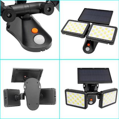 Powermaster Sensörlü 36 Cob Ledli Solar Aydınlatmalı Duvar Lambası W770b