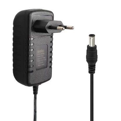 Weko 12 Volt - 2.5 Amper 5.5*2.5 Uçlu Yerli Üretim Plastik Kasa Priz Tipi Adaptör