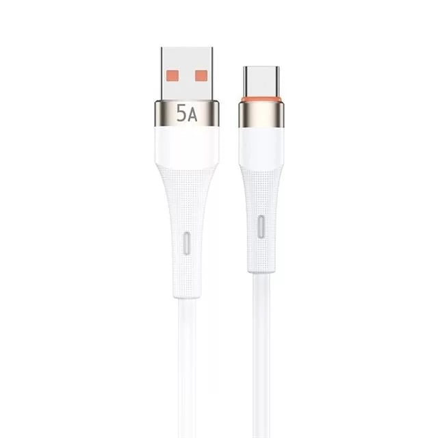 Powerway Hc05 Örgülü 5 Amper Usb To Type- C 1 Metre Şarj Data Kablosu